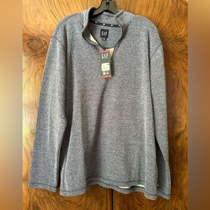 Men’s XL Blue/Grey Half-Zip Pullover Sweater